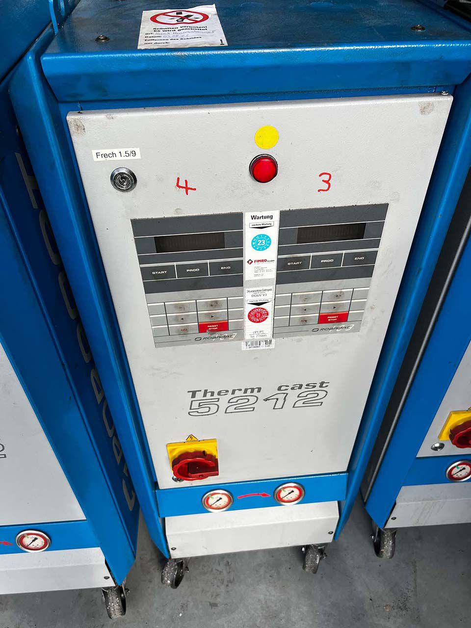 Robamat Thermocast 5212 unité de contrôle de température d'huile ZU2196, utilisé
